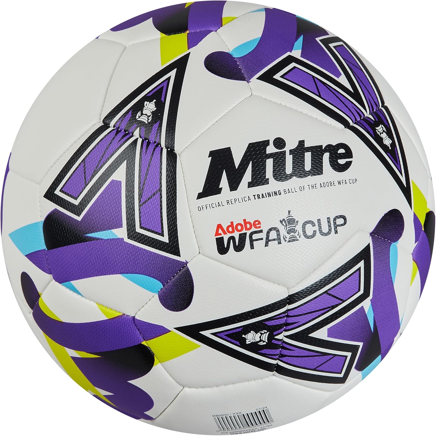 Mitre Unisex Training Womens FA Cup Football | High Performance Training Ball | Extra Durable Design, Ball