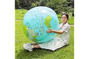 Keesoon Inflatable World Map Globe, 36 Inch Diameter