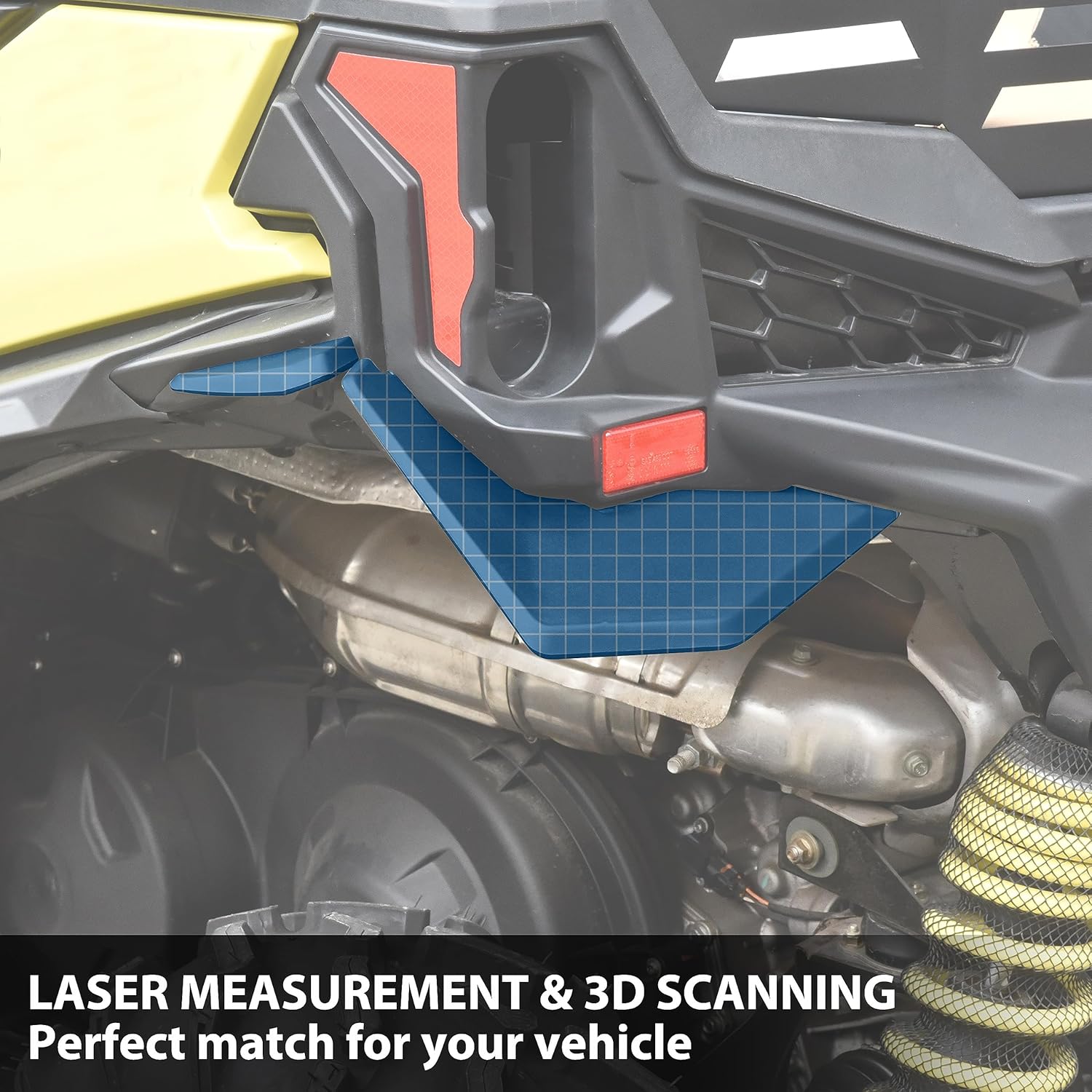 SAUTVS Fender Flare Rear Extensions for Maverick Trail Sport, Waterproof Extended Mud Flaps Kit for Can Am Maverick Trail Sport 2018-2026 Accessories (4PCS, Replace #715004404)