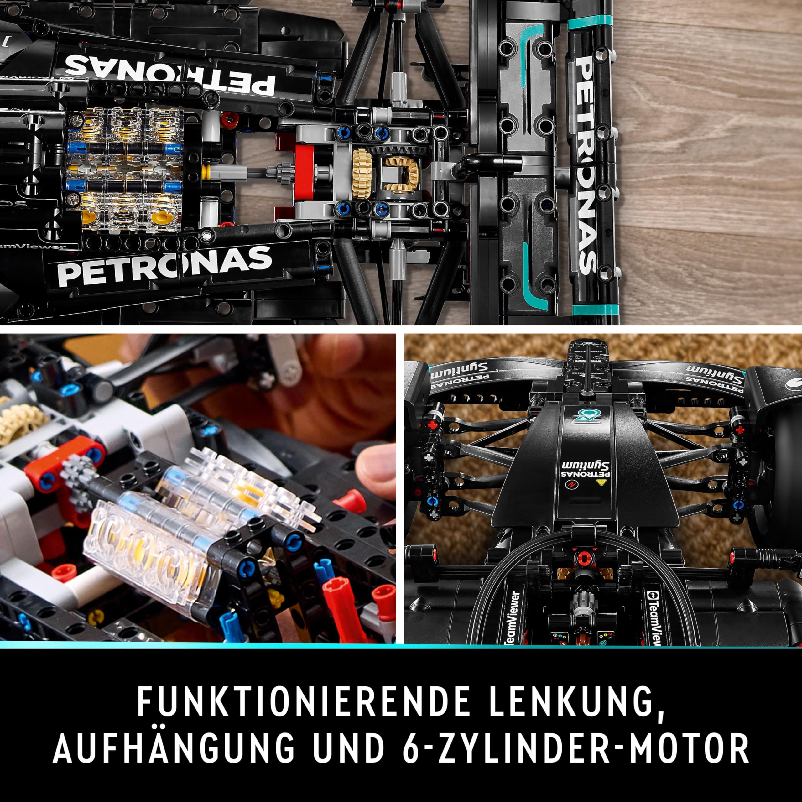 LEGO Technic Mercedes-AMG F1 W14 E Performance Rennwagen Modellbausatz Ansicht 4