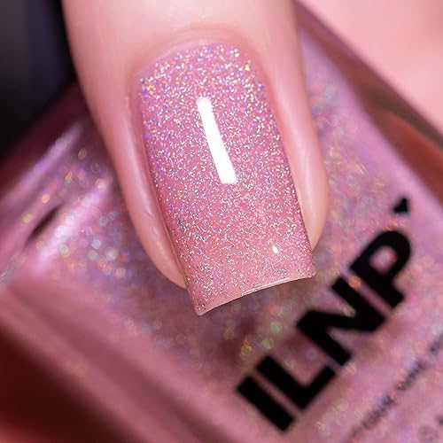 Miniatura 145 de ILNP Madison Ave Esmalte de uñas holográfico metálico rosa antiguo