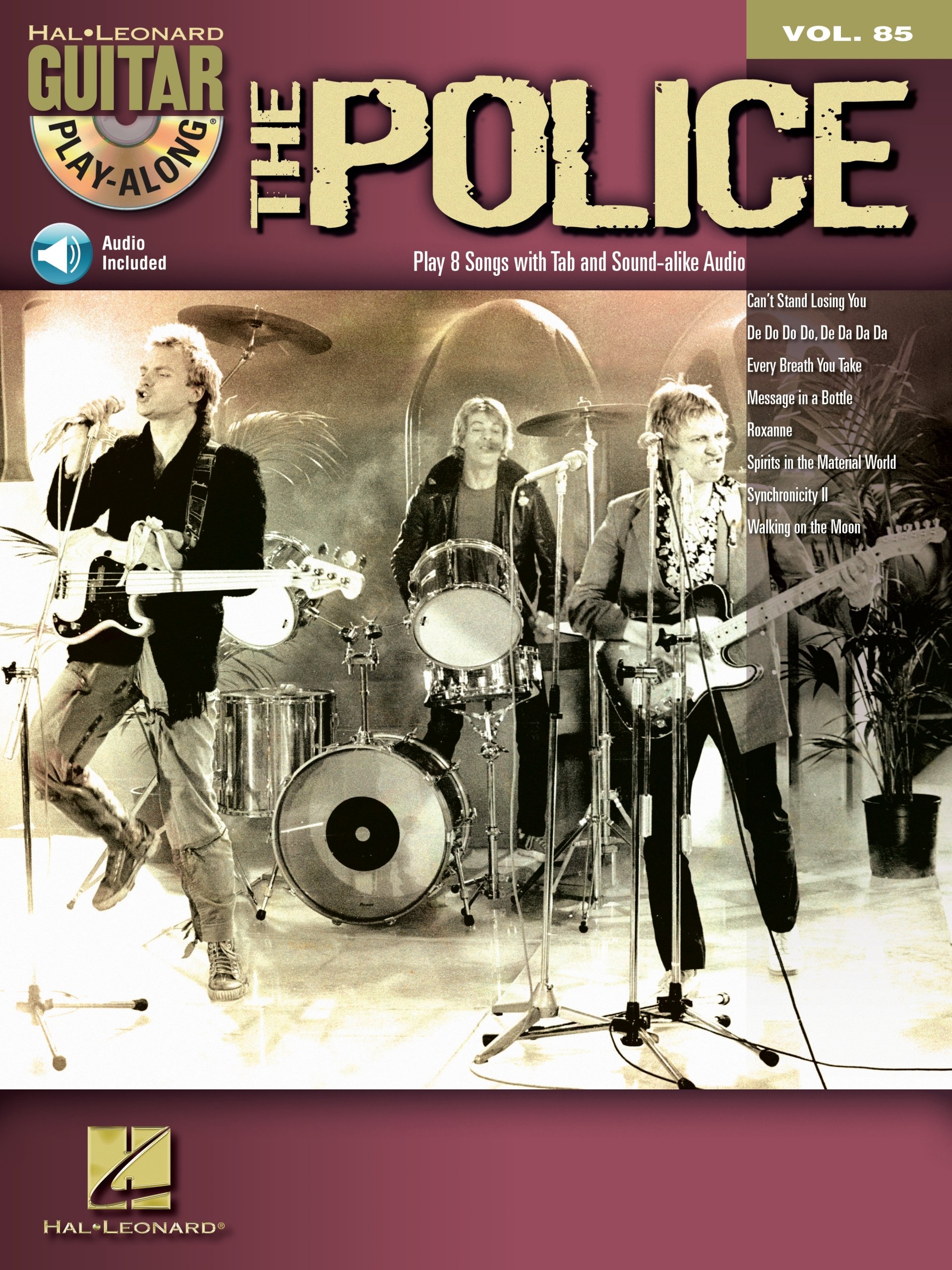 Recueil guitare The Police Songbook avec tablatures et play-along audio volume 85