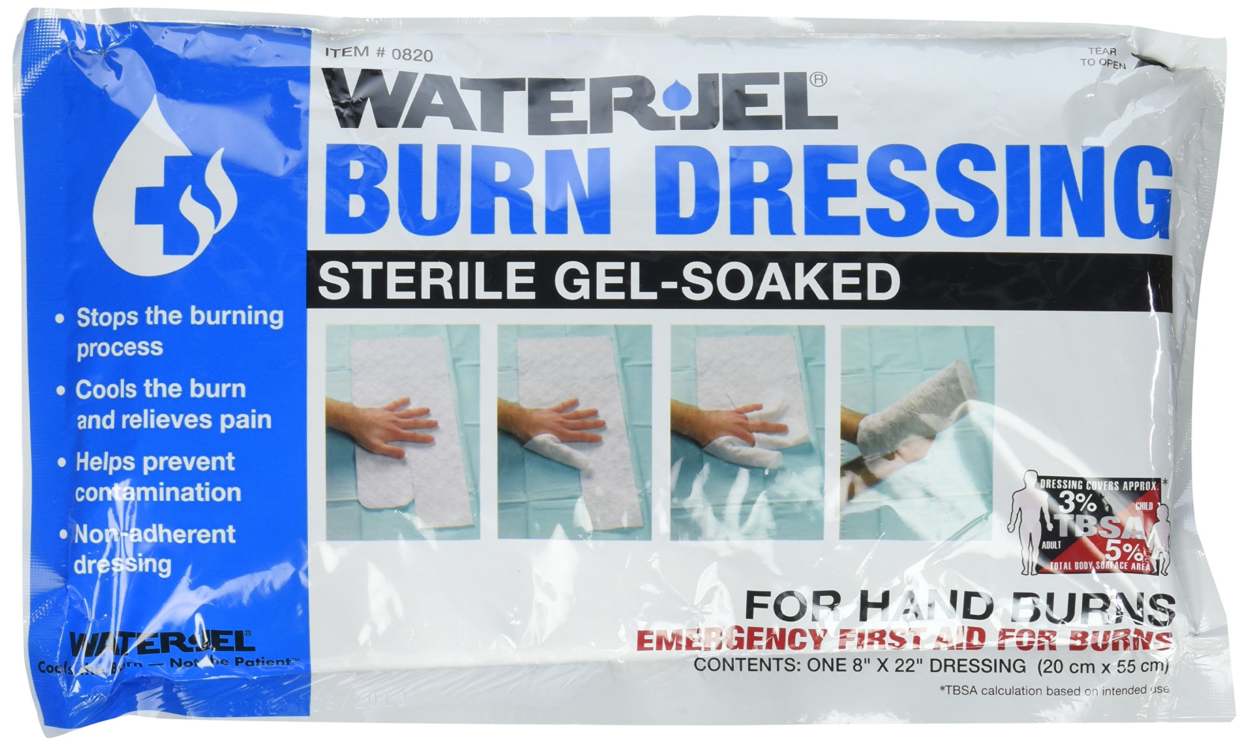 Buy WaterJel(R) Technologies 8" X 20" Foil Pack Sterile GelSoaked