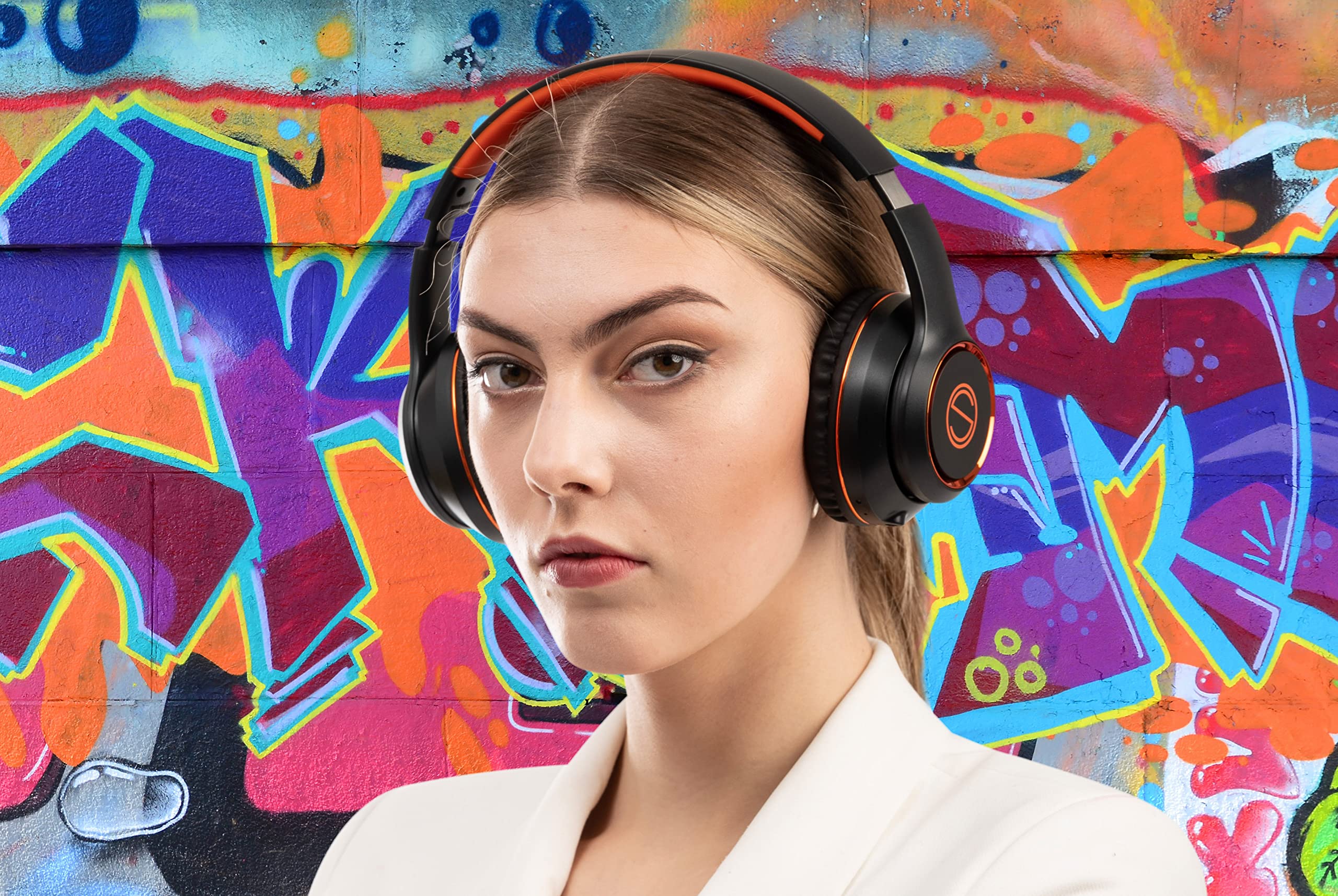 EGNARO HS7 Wireless Headphones, Bluetooth 5.0, Microphone, color black - Image 3