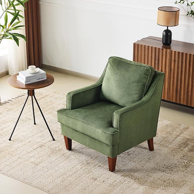 Sillón Acogedor Tapizado Verde Medio miniatura 9