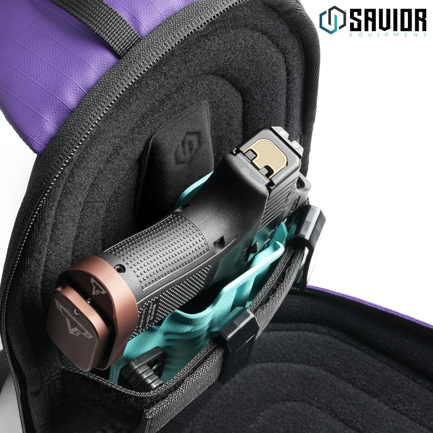 Savior Equipment Obscura Sling Bag Tactical EDC Crossbody Case Pistol Bag, Low-Profile Design Holster Compatible Single Pistol Soft Case with Rapid Access Admin Pocket
