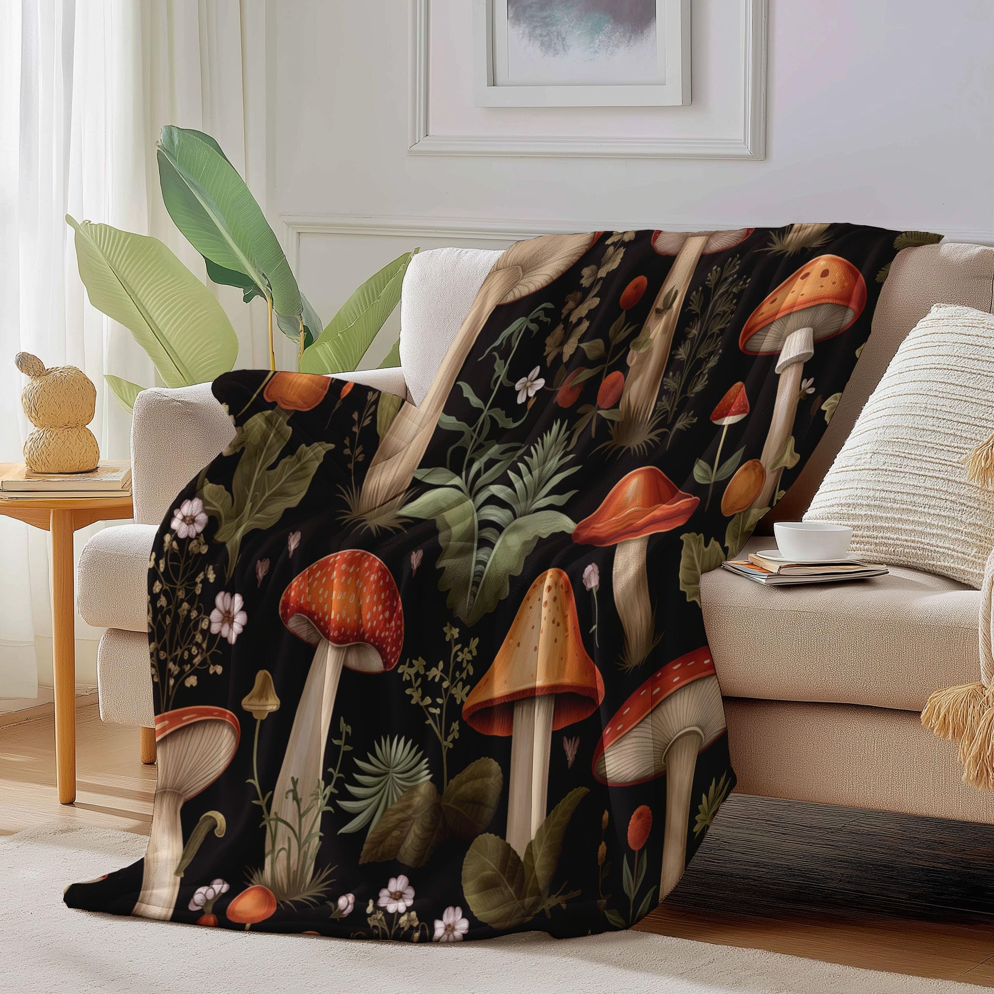 Couverture en polaire flanelle microfibre plaid orange clair 200x200