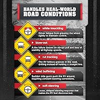 Vista 6 de Roadmaster Estabilizador de dirección RSSA Reflex compatible con autocaravanas Cutaway y clase A Requiere kit de montaje RBK