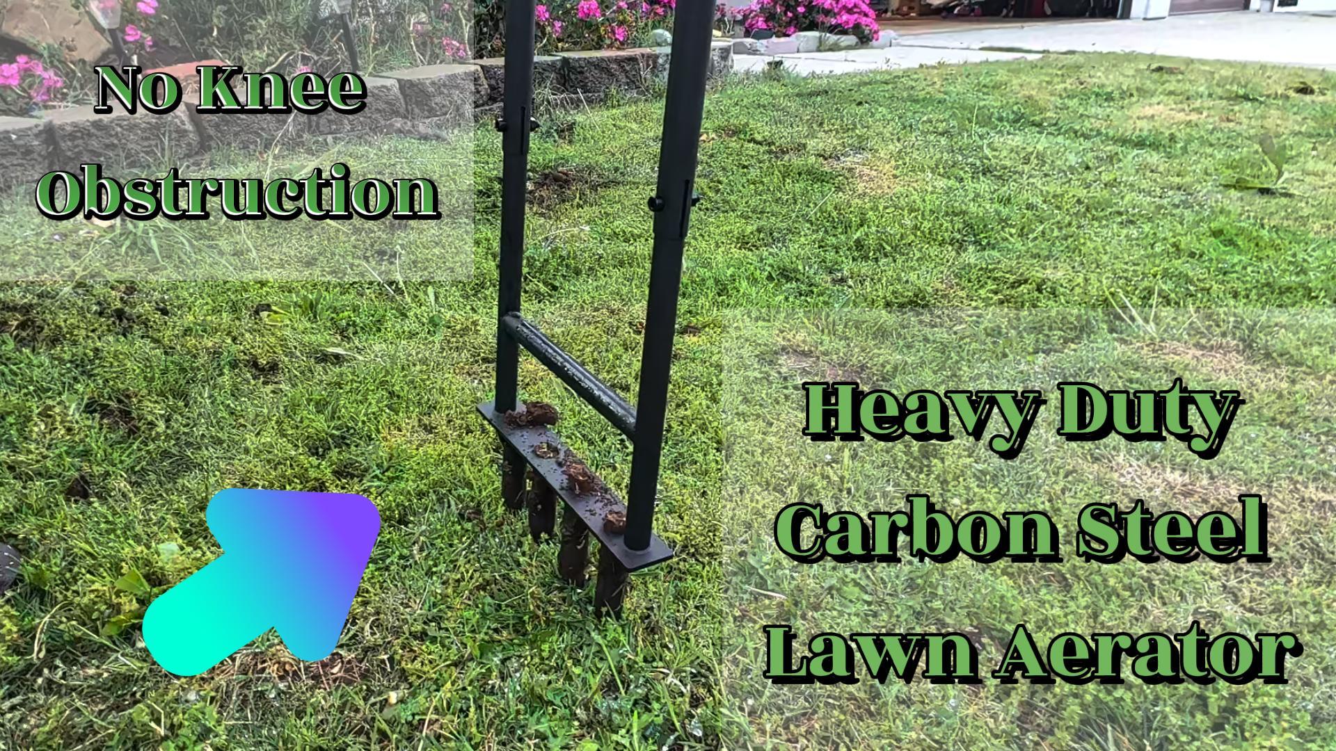 Manual Lawn Core Aerator Tool de acero carbono miniatura 7