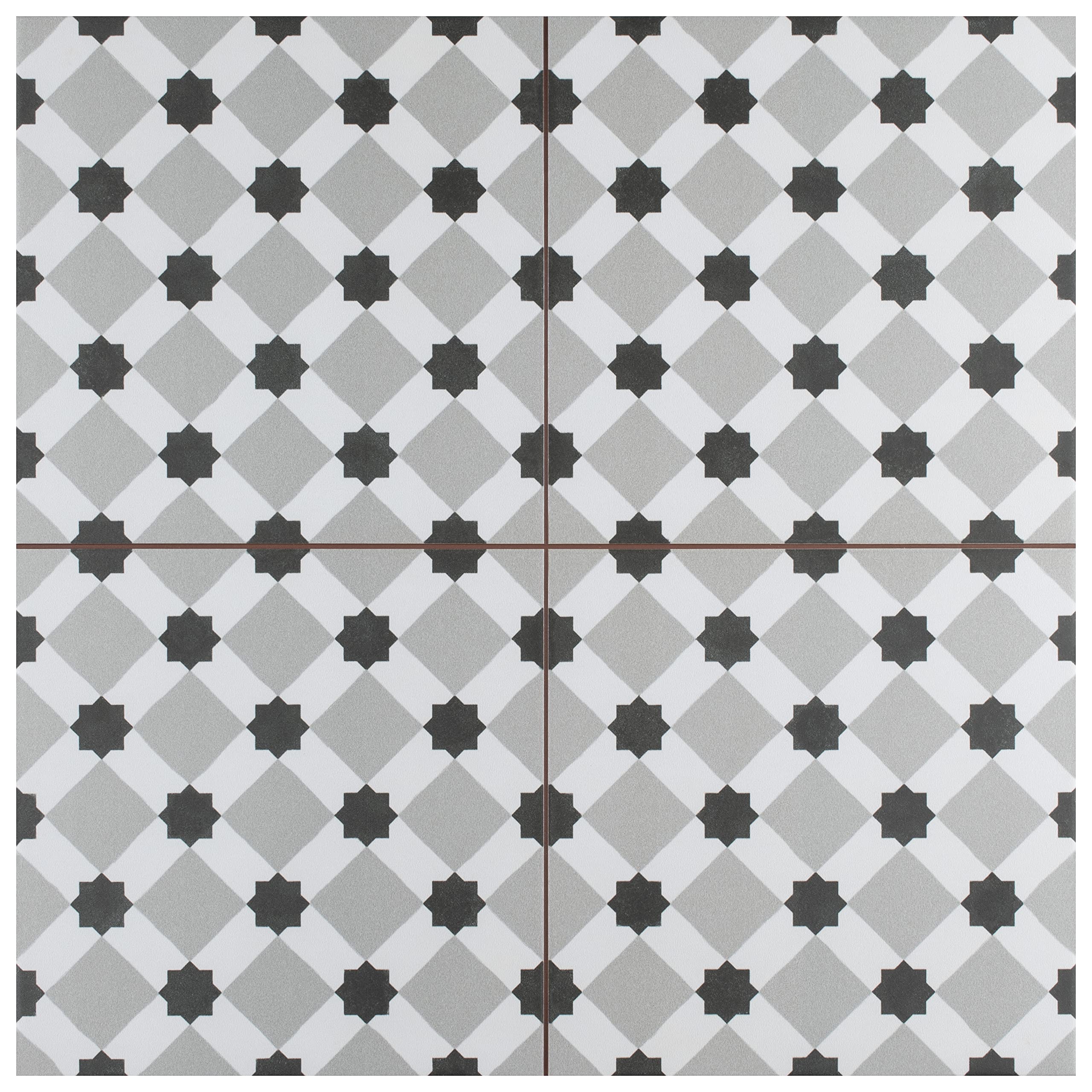 Merola Tile Henley Fog 17-5/8" x 17-5/8" Ceramic Floor and Wall Tile