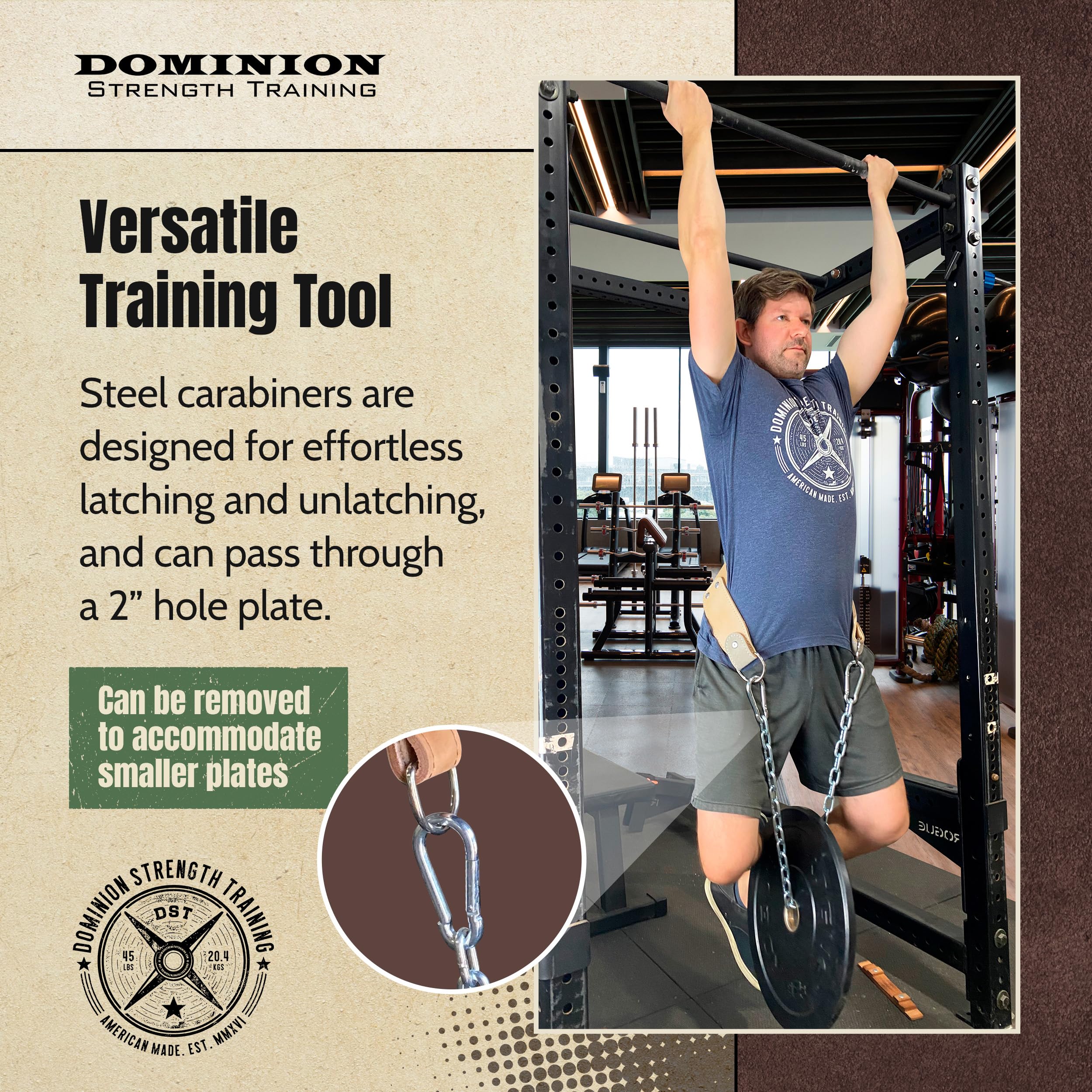 Amazon | Dominion Strength トレーニングレザーディップベルト