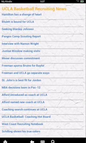 Bruins Basketball News(Kindle Tablet Edition)