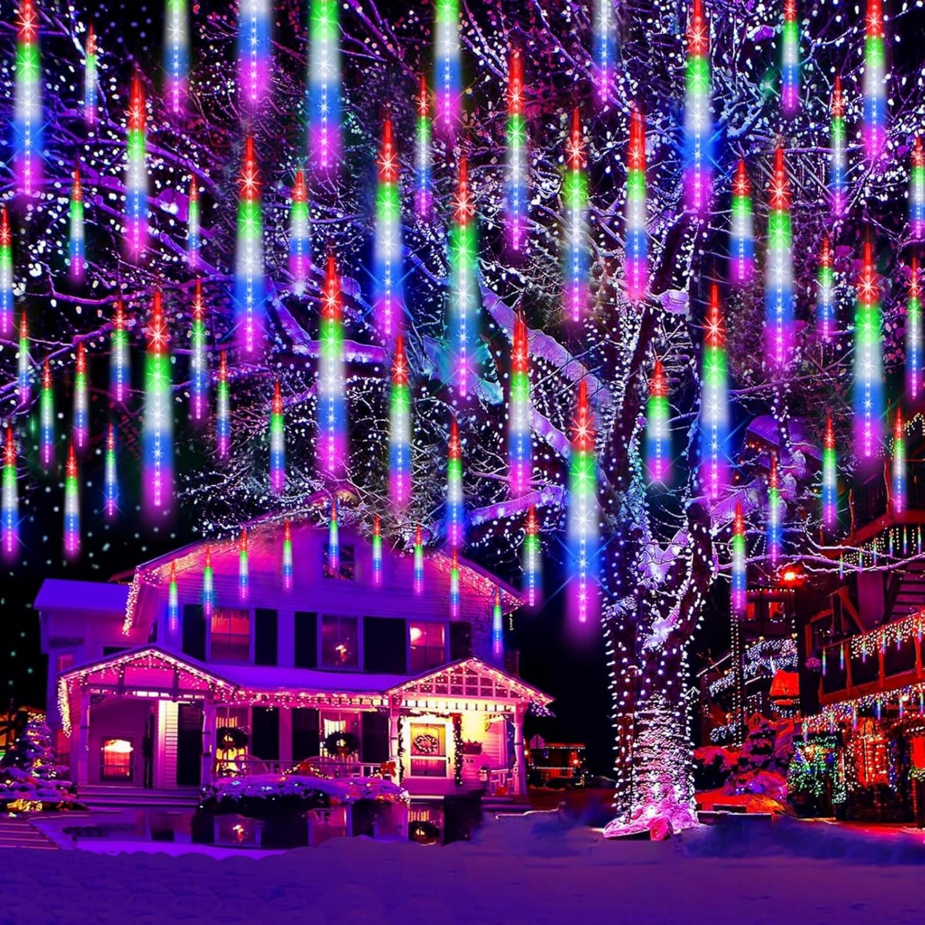 Amazon.co.jp: 【2025最新】イルミネーション 屋外 ソーラー