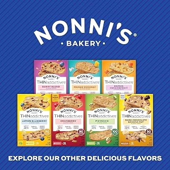 Nonni's THINaddictives Cranberry Almond Thin Cookies, 6 On-the-Go Packs