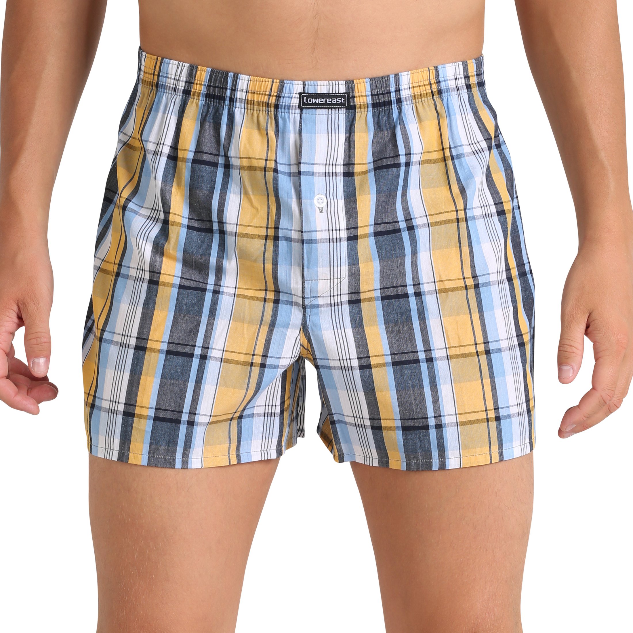 Lower East Boxer dla Mężczyzn- Große Karos (10er Pack)