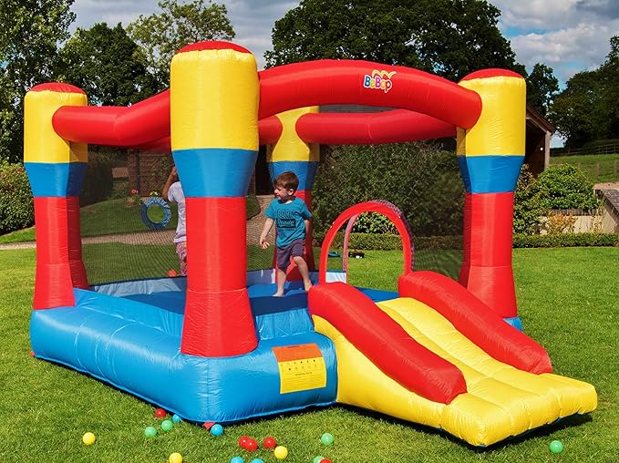 BeBoP 12ft Classic Inflatable Bouncy Castle and Slide Amazon.co.uk