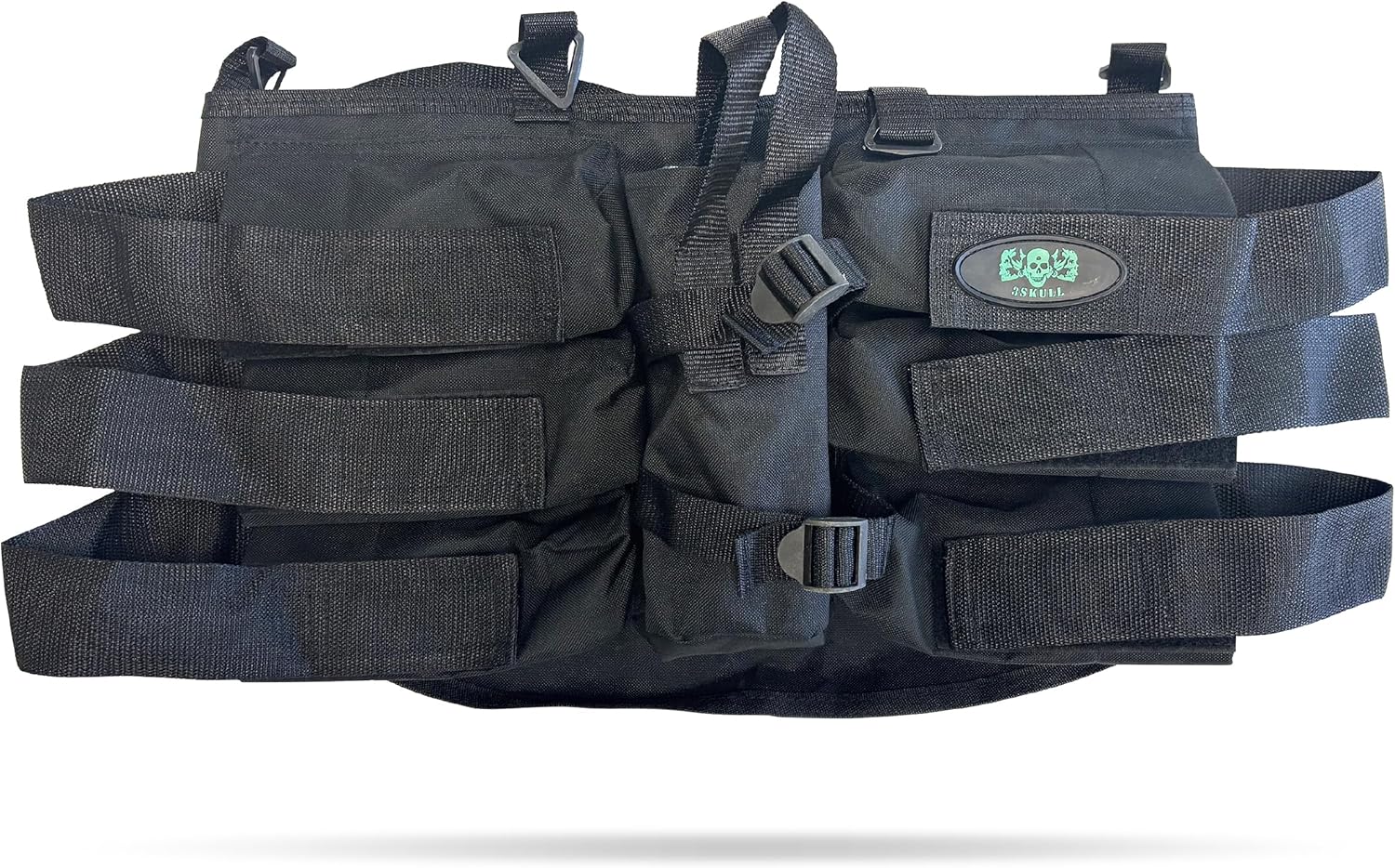 3Skull 6+1 Paintball Harness Black - Paintball Pod Harness - Tank Holder