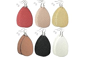 MonoChef Leather Earrings: Unique and Chic