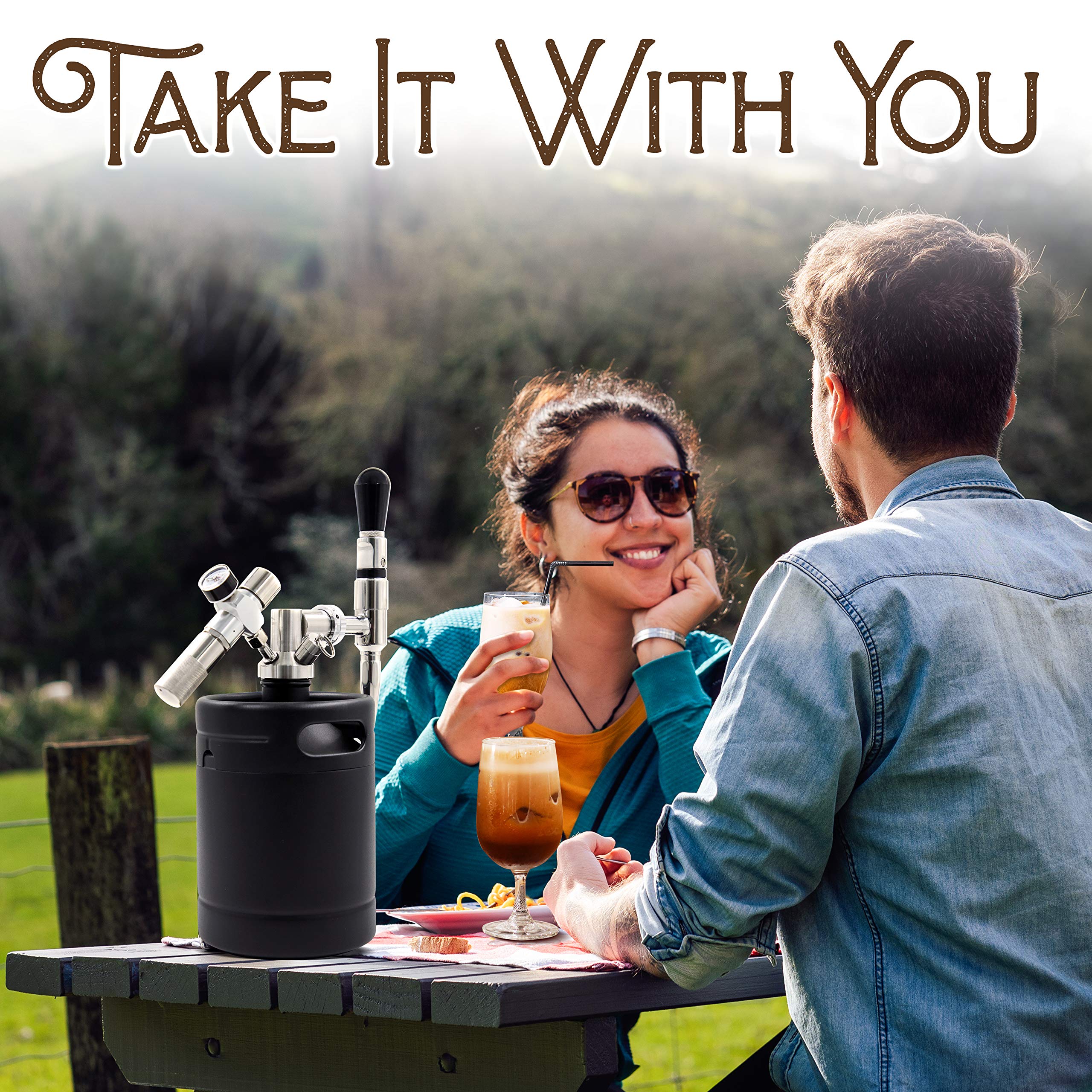 Nitro Cold Brew Coffee Maker 64Oz Stainless Steel Home Brew Coffee