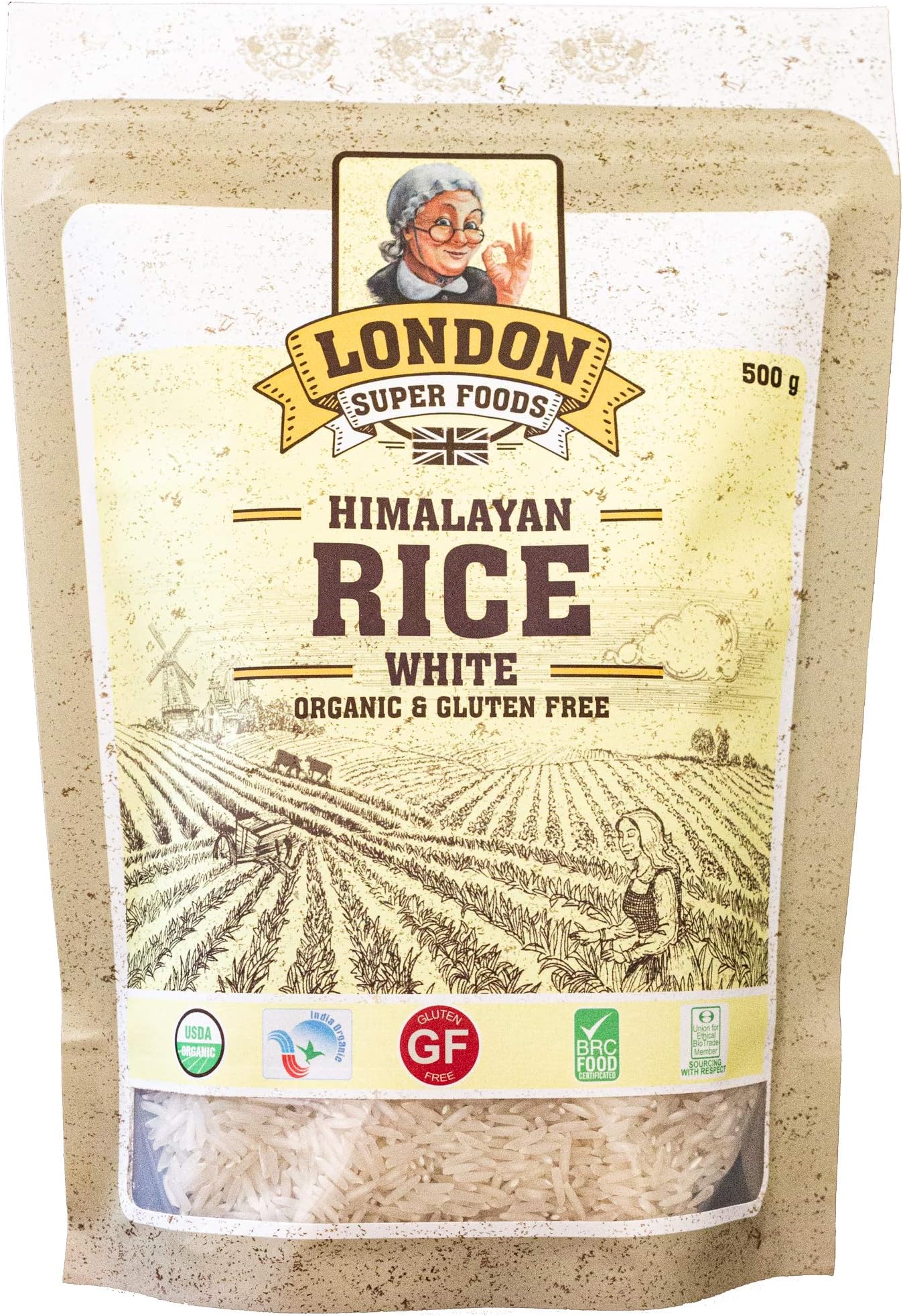 Himalayan Rice - White Organic and Gluten Free, 500 Grams
