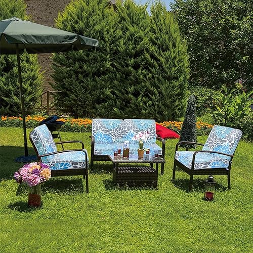 Miniatura 7 de JMGBird Cojines para sillas de exterior de 22 x 22 pulgadas, cojines de exterior para muebles de patio