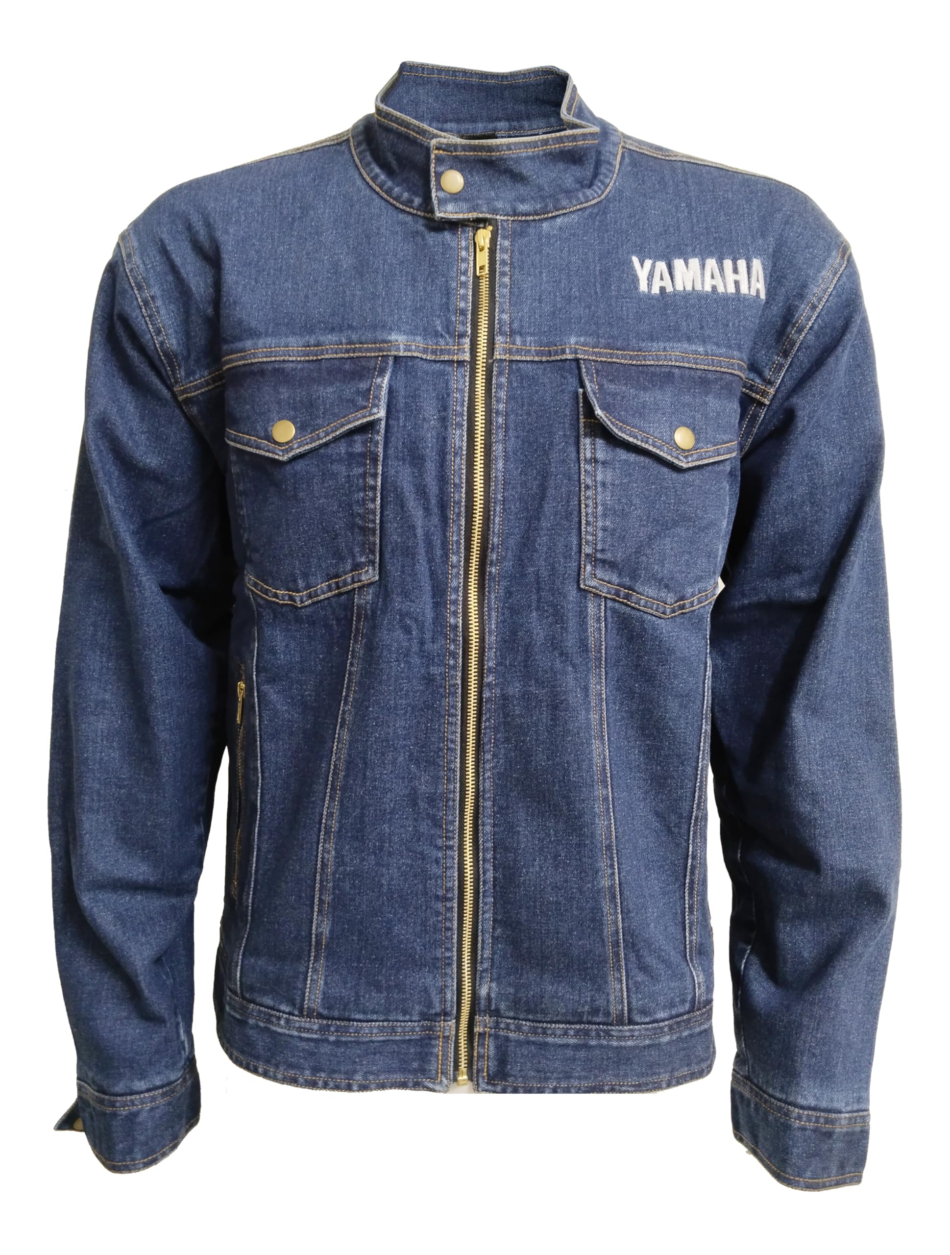 Yamaha Denim Riding Jacket (L Size, Blue) QLADNJKTBL0L : Amazon.in