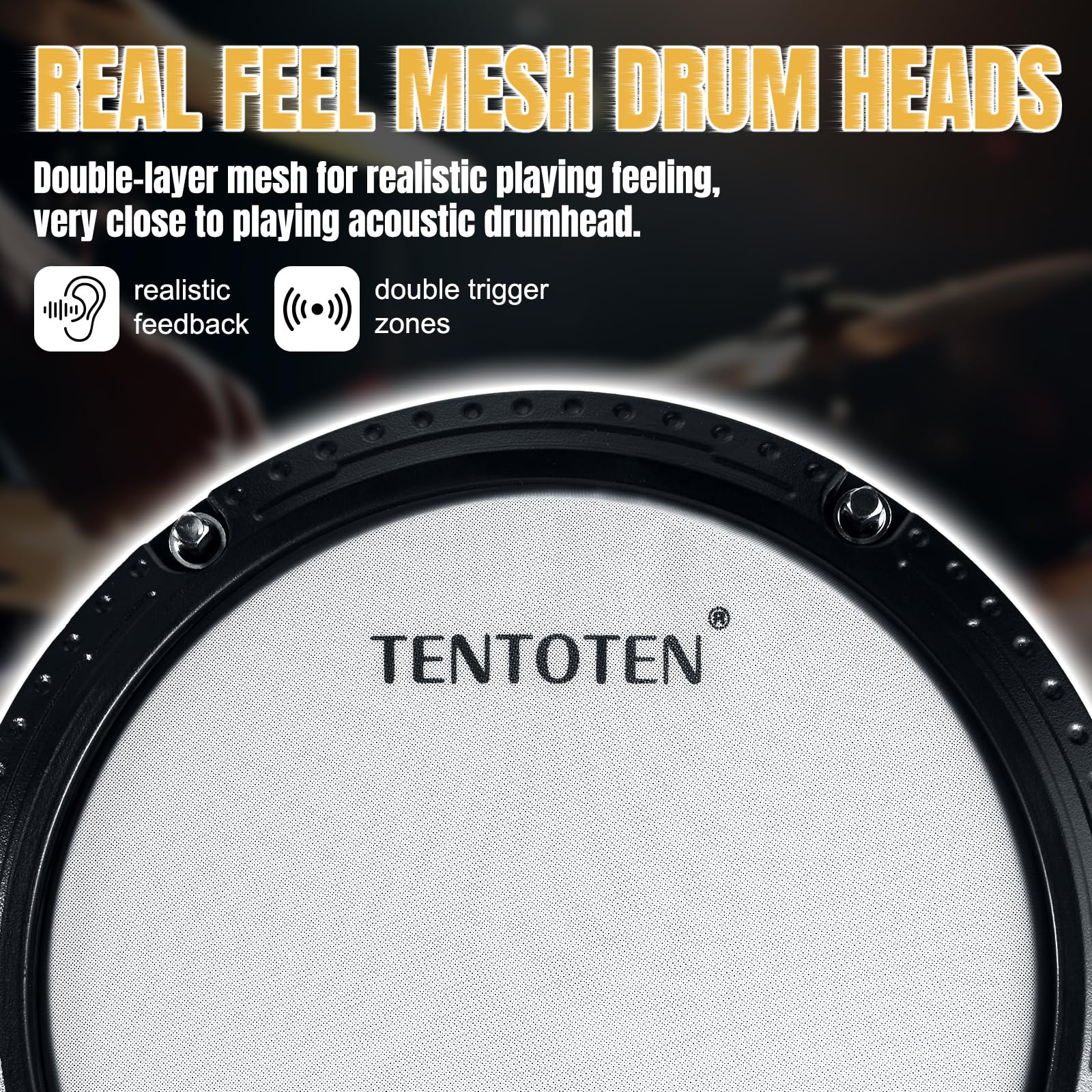 Amazon.com: TENTOTEN Electric Drum Set, Electric Drum Set Adult