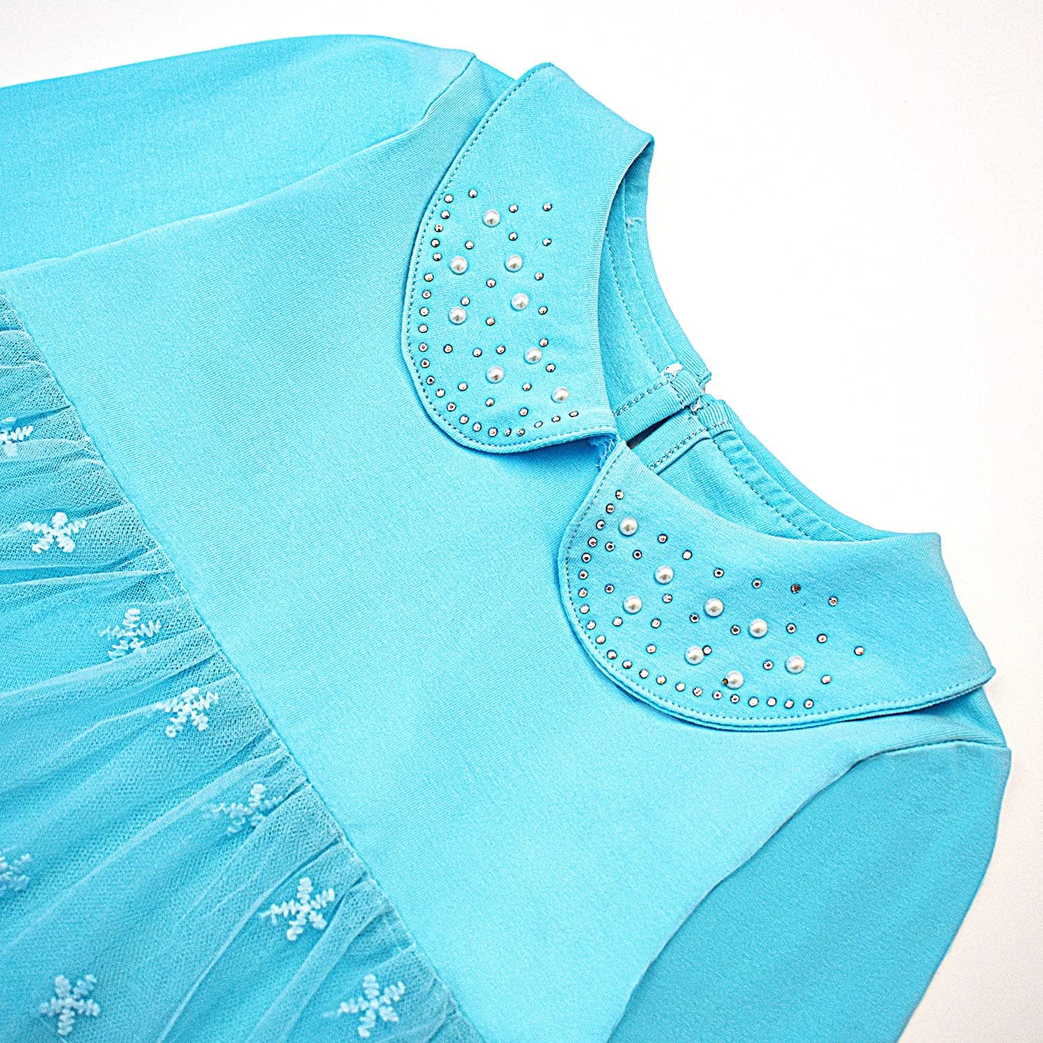 Peacolate 6M-4Years Spring Fall Baby Girls Clothing Set 3pcs Long Sleeve Dress Denim Jacket and Jeans - Image 9