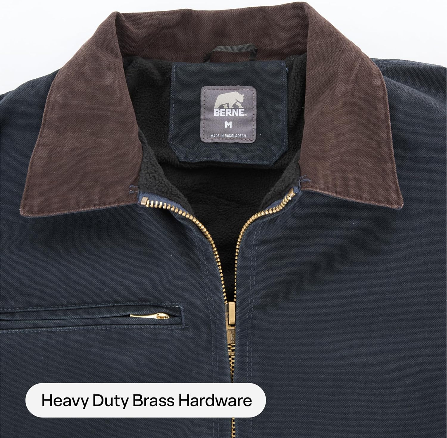 Berne Men's Highland Washed Gasoline Jacket - Image 5