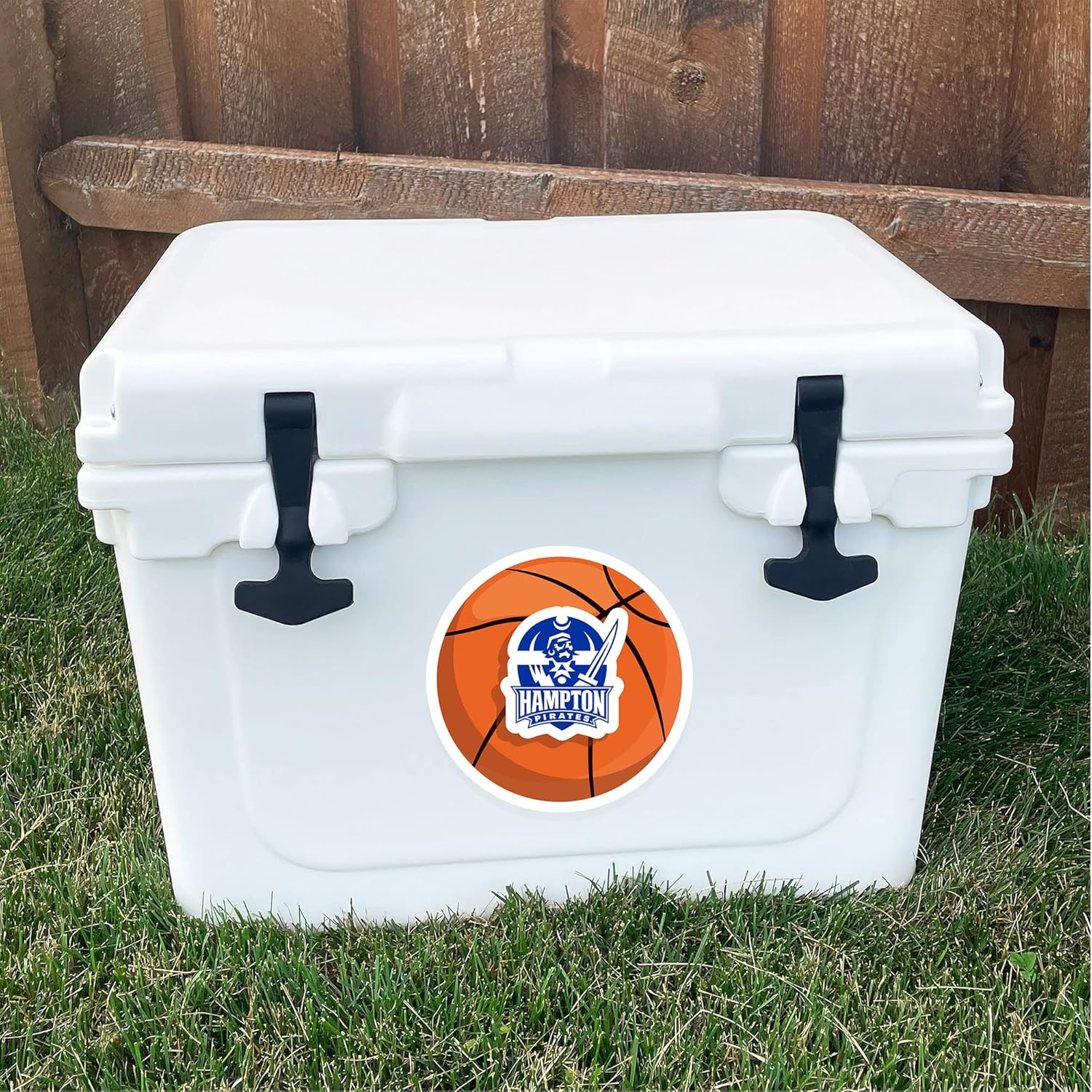 Desert Cactus Hampton University Sticker HBCU Virginia Pirates Vinyl Decal Laptop Water Bottle Car Scrapbook (Basketball Logo Sticker)