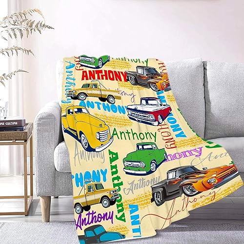 Miniatura 75 de Custom Name Blanket Throw Personalized Blanket for Kid with Names Customized Blanket with Name for Baby,Custom Blanket,Gift for Birthday Letter