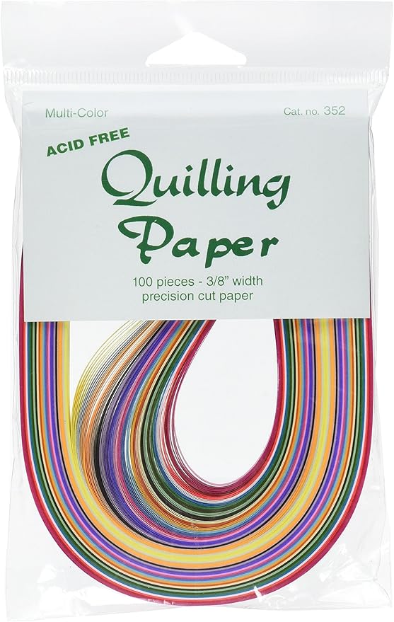 Lake City Craft Quilling Paper .375" 100/Pkg25 Color Assortment