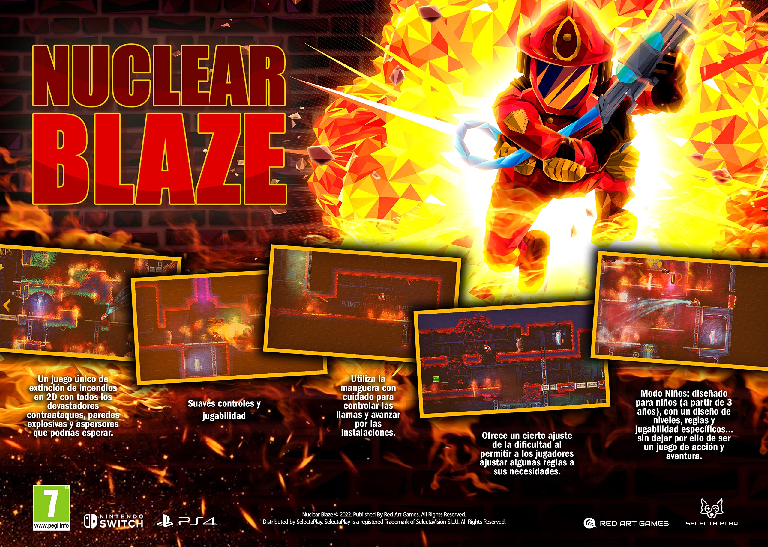 NUCLEAR BLAZE SWITCH EURO NEW (GAME IN ENGLISH/FR/DE/ES/IT/PT) (RED ART GAMES