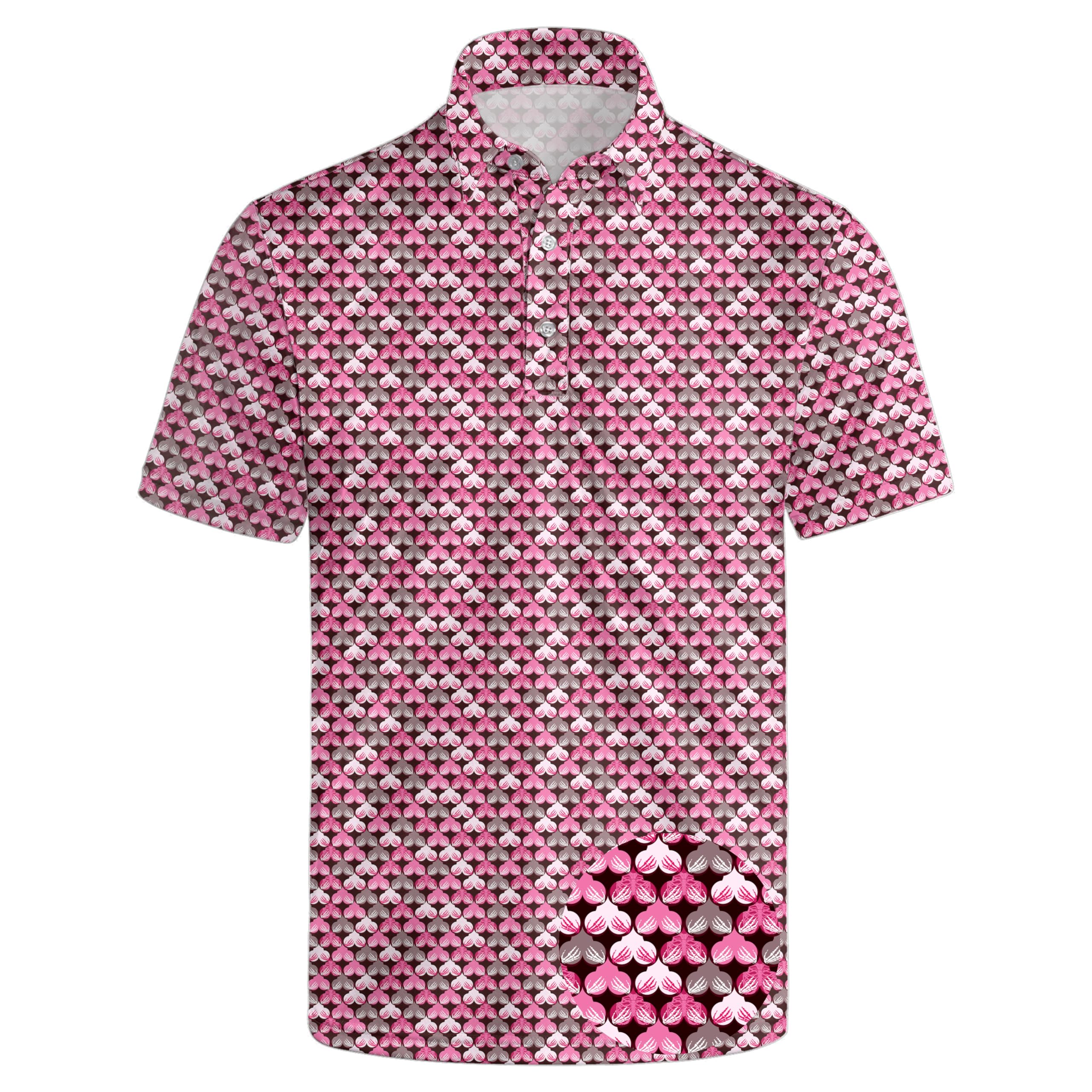 Men's Funny Golf Shirt Short Sleeve, Casual Polo Shirts for Men
