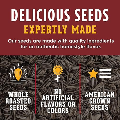 Miniatura 5 de DAVID Seeds Semillas de girasol jumbo Bar-B-Q tostadas y saladas, aptas para dieta cetogénica, 5.25 onzas