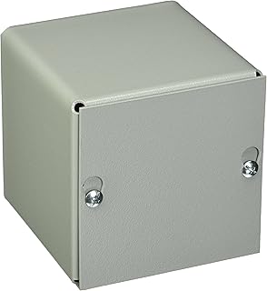 Wiegmann SC040404NK SC-Series NEMA 1 Screw Cover Wallmount Pull Box, No Knockouts, Painted Steel, 4