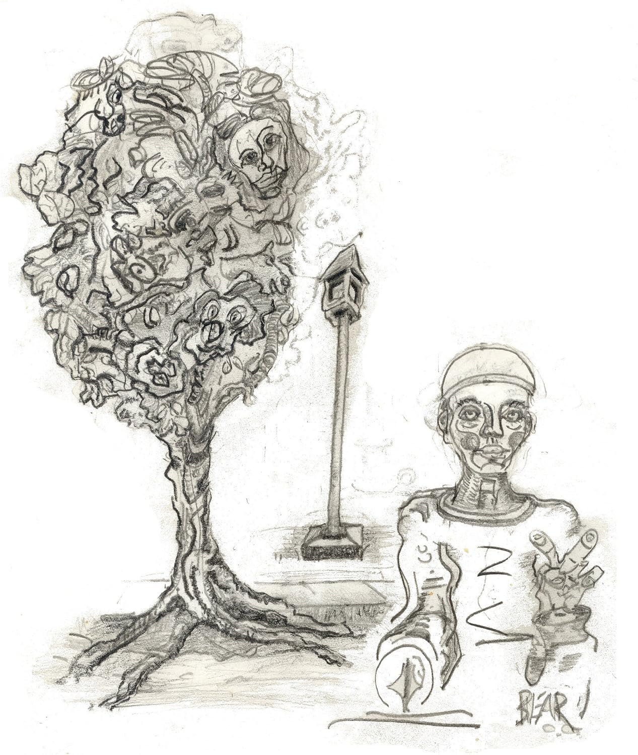 Tree Lamp Man (Signed And Numbered Drawing by Bear)