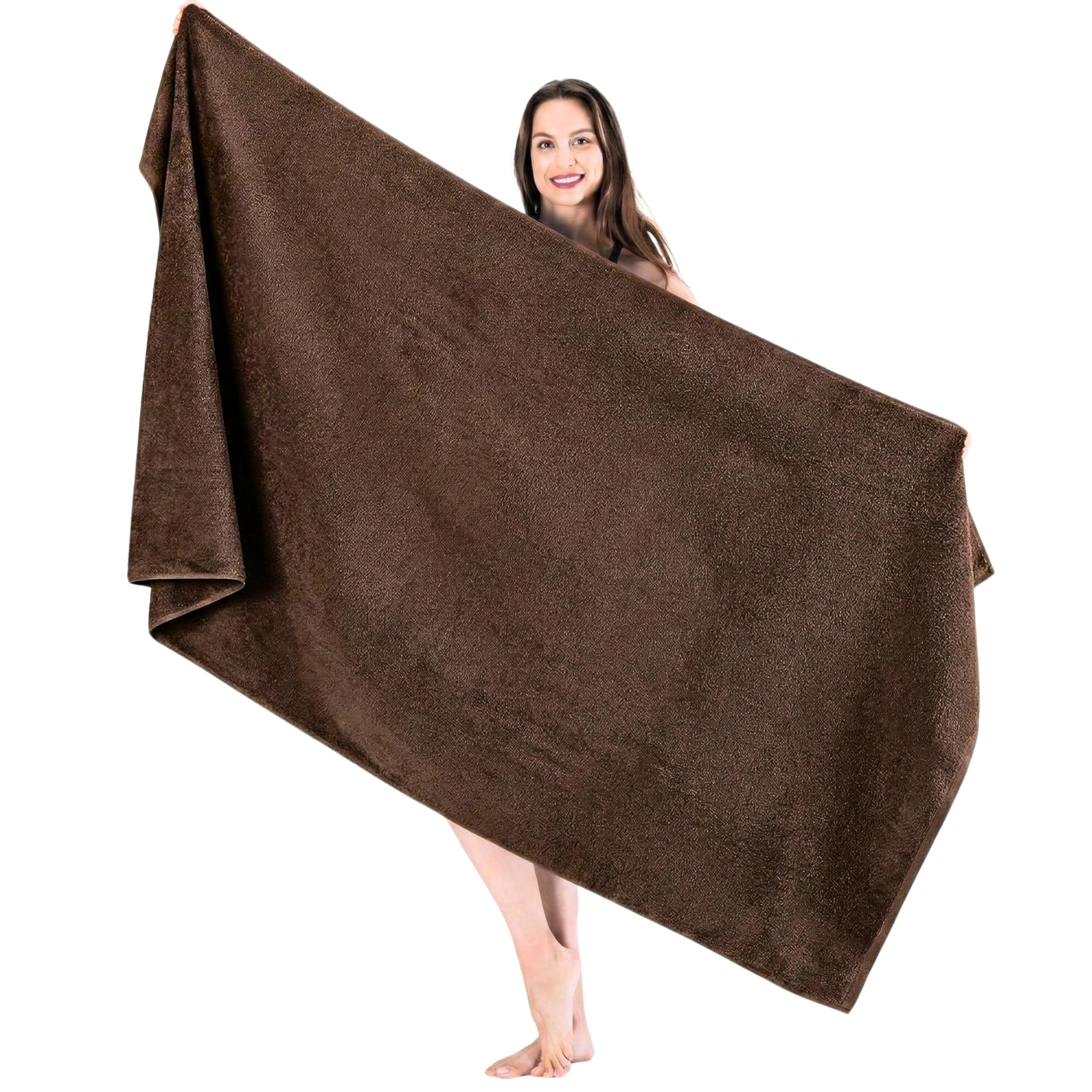 SALBAKOS Luxury 100% Turkish Cotton Bath Sheets 40x80 in Oversized Extra Large Bath Towels Thick Soft Absorbent Turkish Towel for Spa Beach (Pack of 1