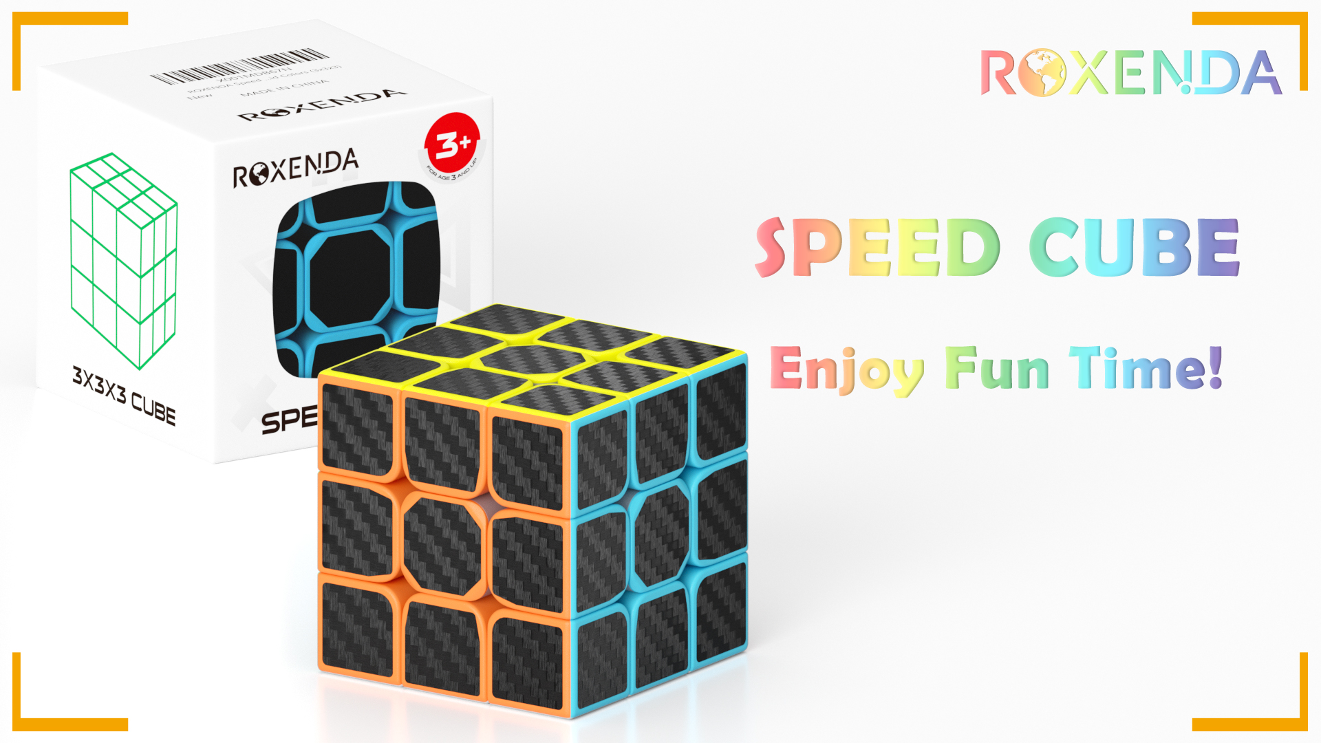 Speed Cube Treaty 3x3x3 – Adesivi Super Resistenti Colori Vividi, Puzzle Magico Multicolore - Foto 2