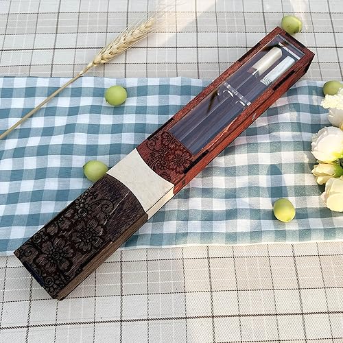 Miniatura 3 de Personalize Premium Chopsticks with Box. Couple Chopsticks Box Case. Custom Name Engraved Chopsticks Set. Wedding Favor Gift. Newlyweds Gift (Box