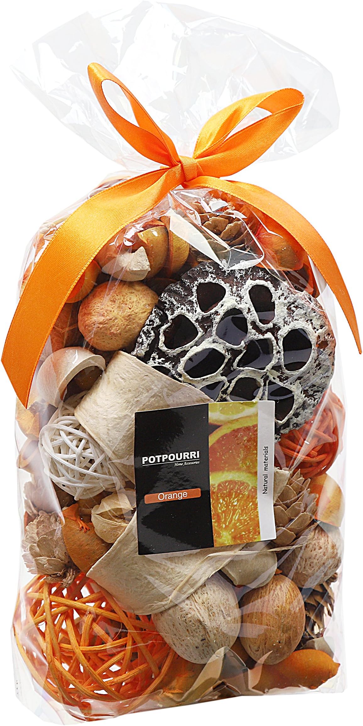 Qingbei Rina Fall Potpourri Bags,Burnt Orange Scented Potpourri Bowl Filler,Thanksgiving Decorative Dried Flower,Home Fragrance, Harvest Autumn Bathroom Decor,10 oz