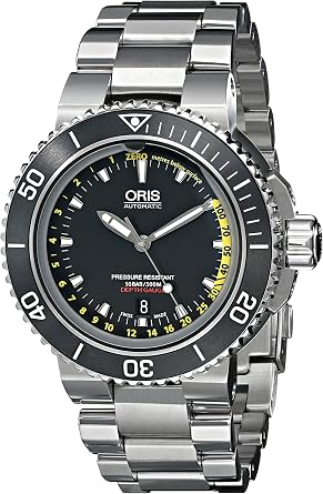 Oris Mens 73376754154 Aquis Analog Display Swiss Automatic Silver Watch
