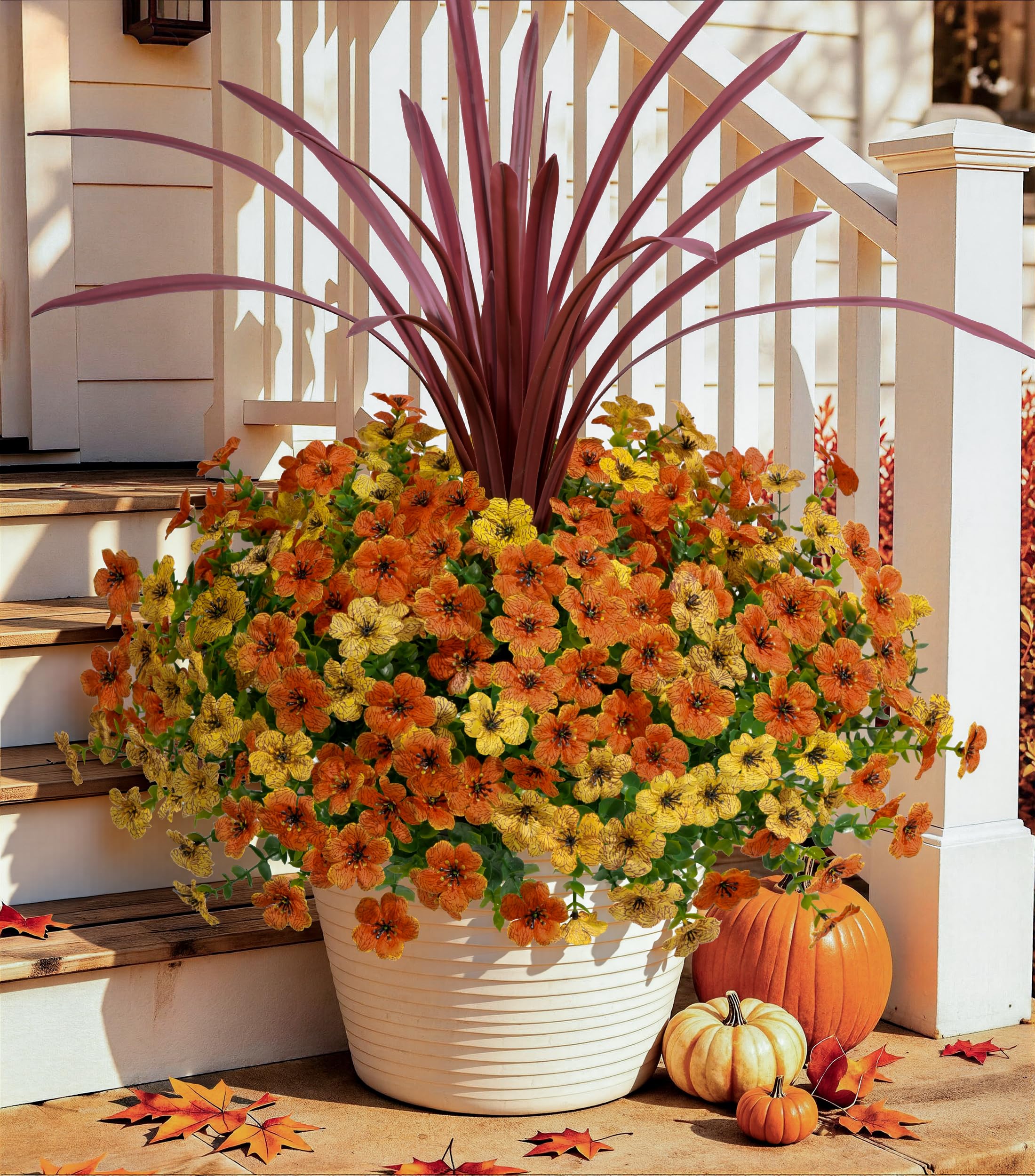 Amazon.com: HyeFlora Artificial Fall Flowers Faux Mums for Outdoor