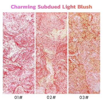 Makeup Powder Blush Highly Pigmented Baked Texture for a Bright, Healthy Glow | Available in 3 Gorgeous Shimmery Shades