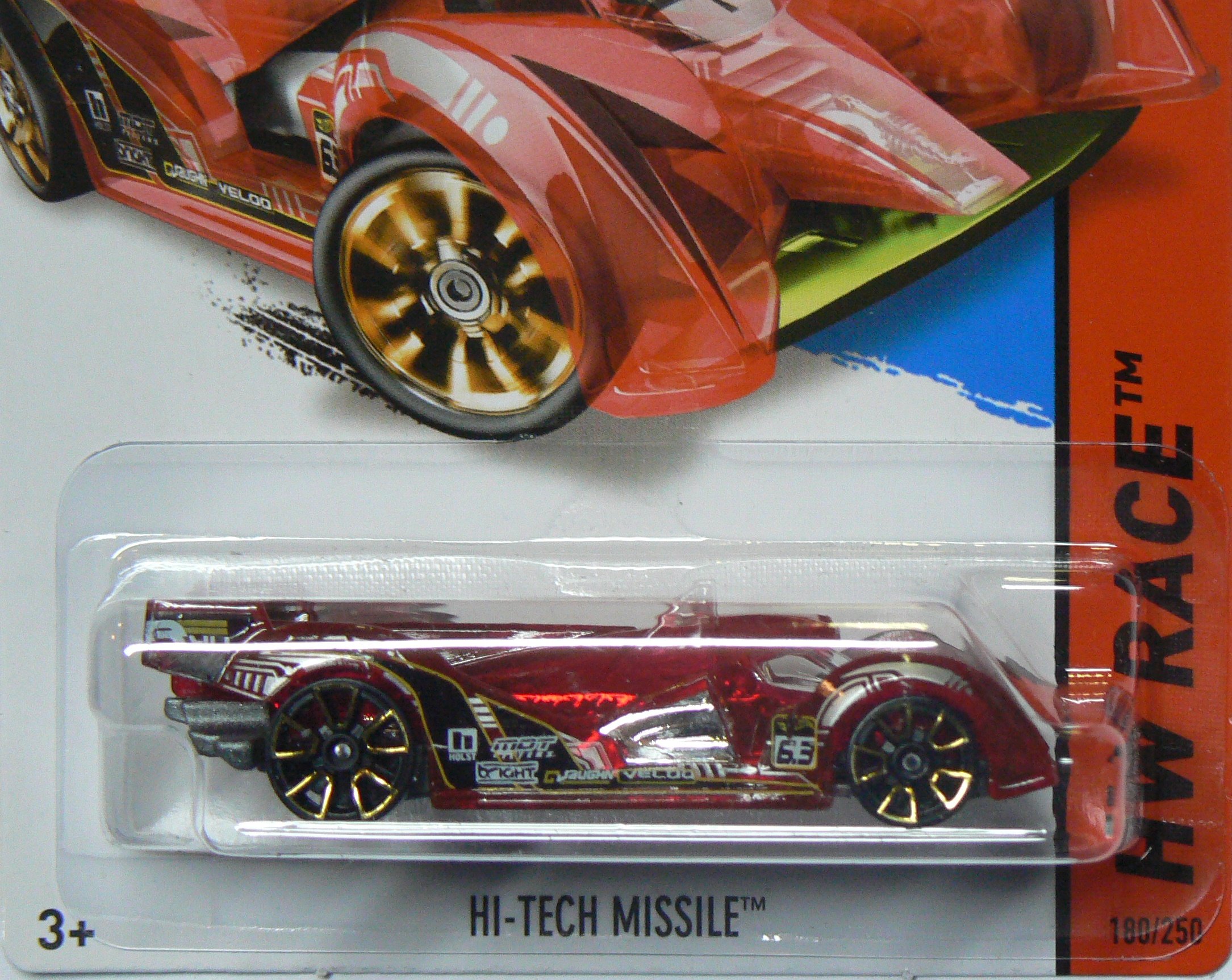 Hot Wheels X-Raycers 2014 Hw Race Hi-Tech Missile 180/250 : Amazon