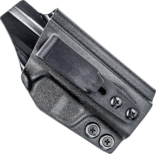 Funda Concealment Express Iwb Kydex para pistola, negra, para interior de cintura, ajustable, ajuste de inclinación, altura, retención Posi-Click,