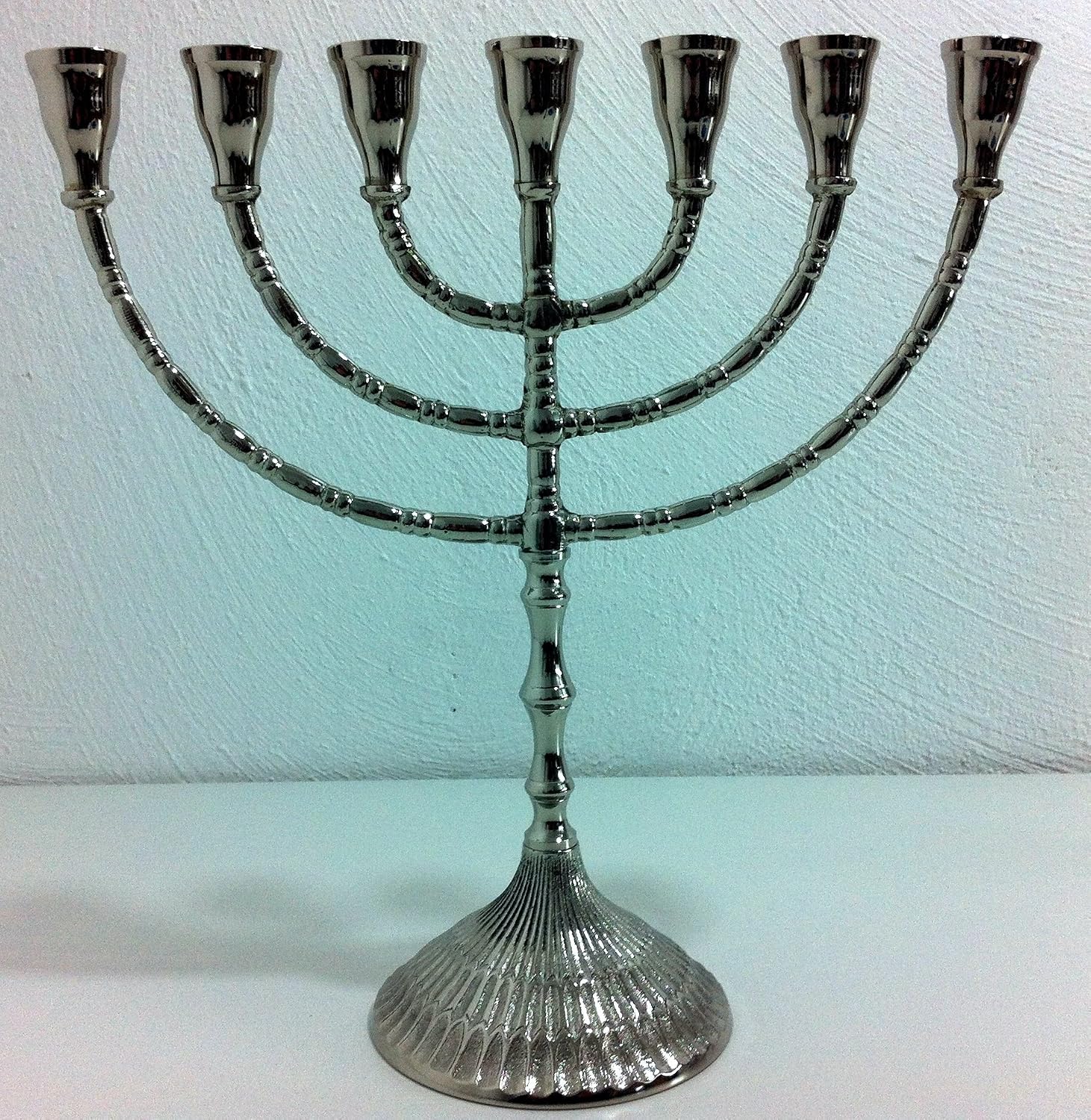 Menorah Chandelier Juif En Laiton Pour Hanoukka - Neuf - Modèle Chanukka