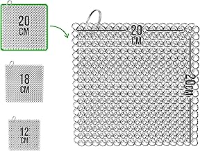 Cast Iron Ring Cleaner (Rnig Cleaner 20 x 20 cm) - High-Quality Stainless Steel Ring Cleaner for Effective and Gentle Cleaning of Cast Iron Products - Protects Patina