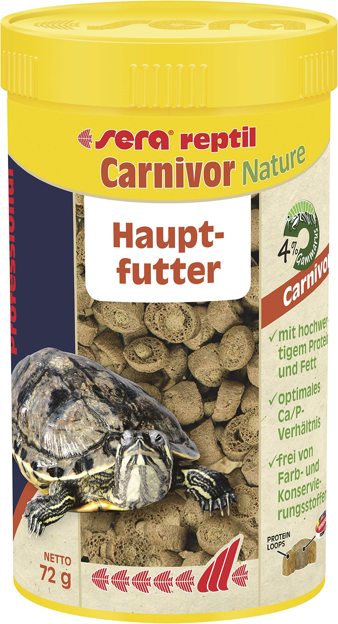 Sera Reptil Profesional Carnivor, Reptiles Staple Food 250ml Multi Colour, 1820, Sera Reptil Profesional Carnivor, Reptiles Staple Food -250ml