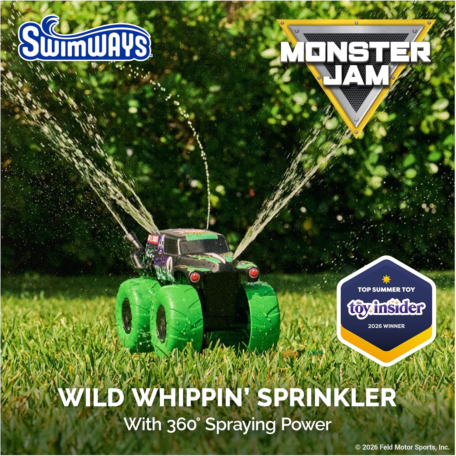 SwimWays Monster Jam Grave Digger Wild Whippin' Sprinkler image 2